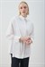 MİORİ PAT DETAYLI PREMIUM POPLİN GÖMLEK EKRU