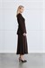 MIORI RIVELA SOFT - TOUCH CREPE SKIRT SET BROWN