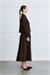 MIORI RUEN COTTON GABARDINE SKIRT SET BROWN