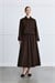 MIORI RUEN COTTON GABARDINE SKIRT SET BROWN