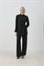 MİORİ SİENA BRİT DÜĞMELİ PANTOLONLU TAKIM SİYAH