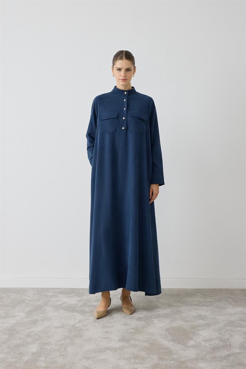 MIORI SILVA TENCEL DRESS INDIGO
