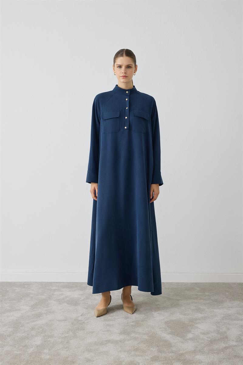 MIORI SILVA TENCEL DRESS INDIGO