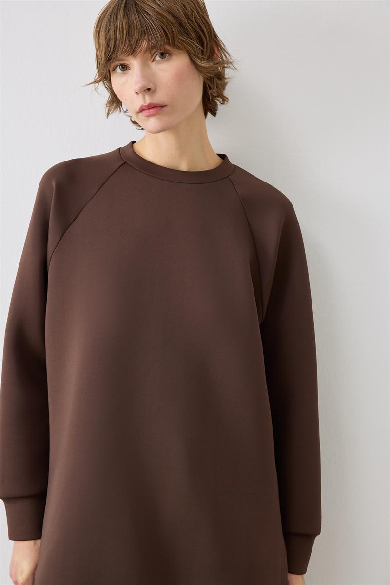 MİORİ SPORT PUF SWEAT KAHVE