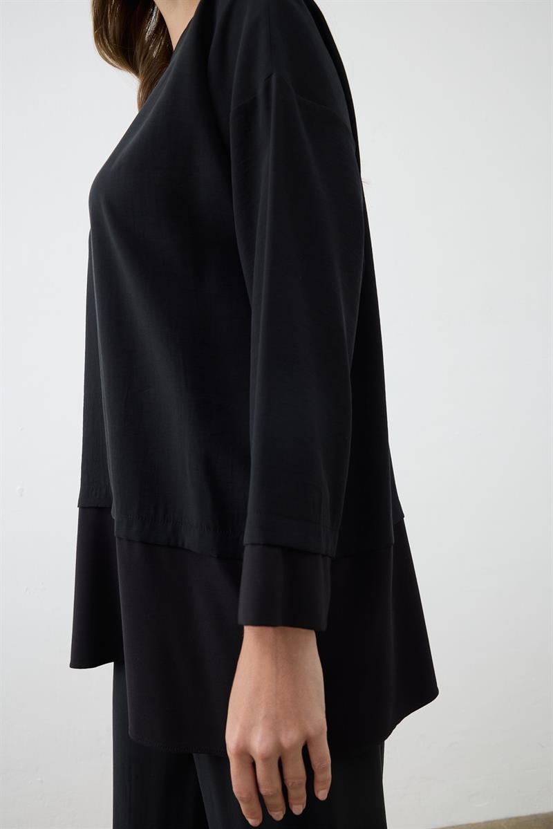 MİORİ STRADA PANTOLONLU MODAL TAKIM SİYAH