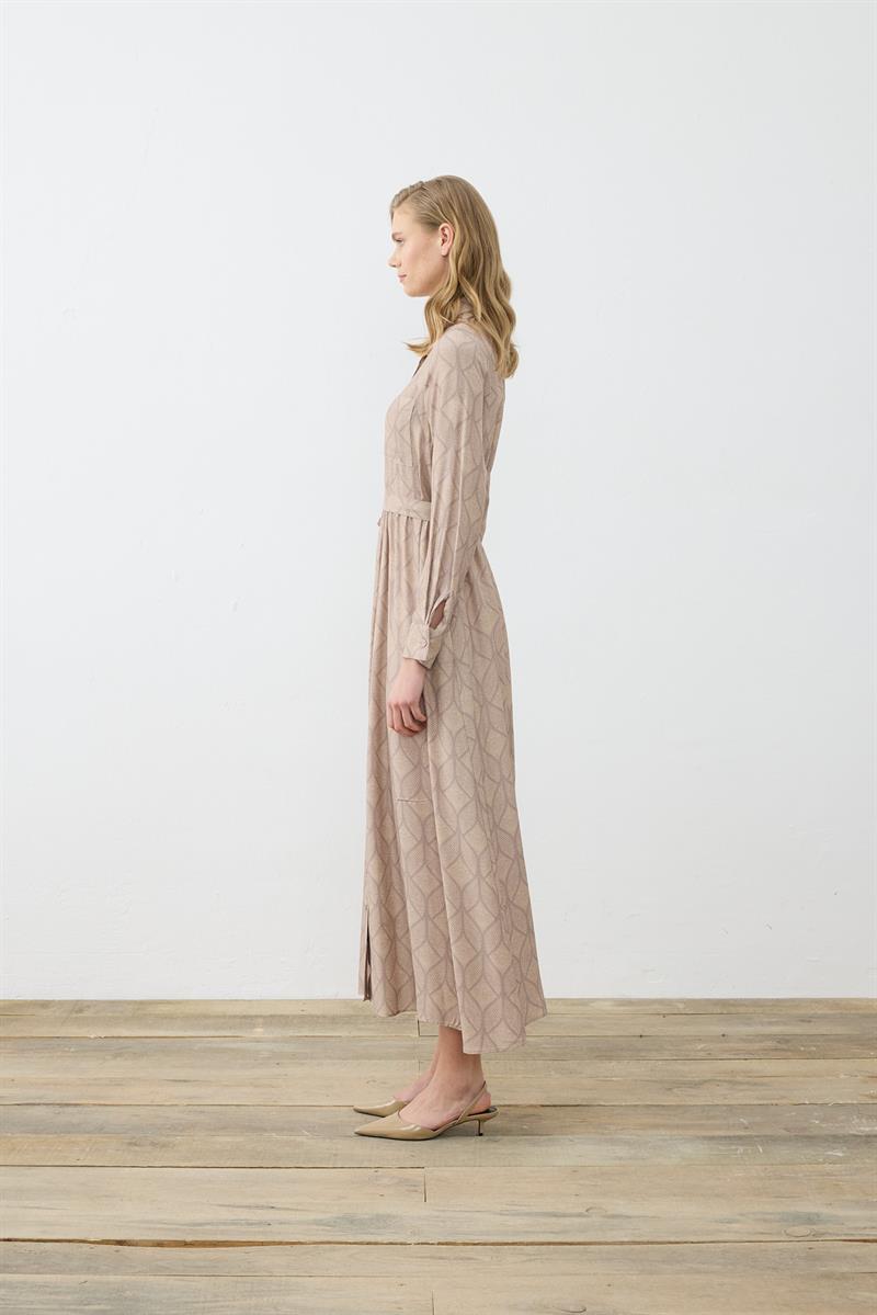MIORI TORINO RAYON VISCOSE DRESS MINK