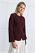 MIORI VELAR VISCOSE KNITWEAR CARDIGAN BURGUNDY