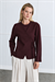 MIORI VELAR VISCOSE KNITWEAR CARDIGAN BURGUNDY