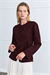 MIORI VELAR VISCOSE KNITWEAR CARDIGAN BURGUNDY