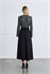 MIORI VESA BELT DETAILED DRESS BLACK-ANTHRACITE