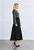 MIORI VESA BELT DETAILED DRESS BLACK-ANTHRACITE