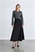 MIORI VESA BELT DETAILED DRESS BLACK-ANTHRACITE