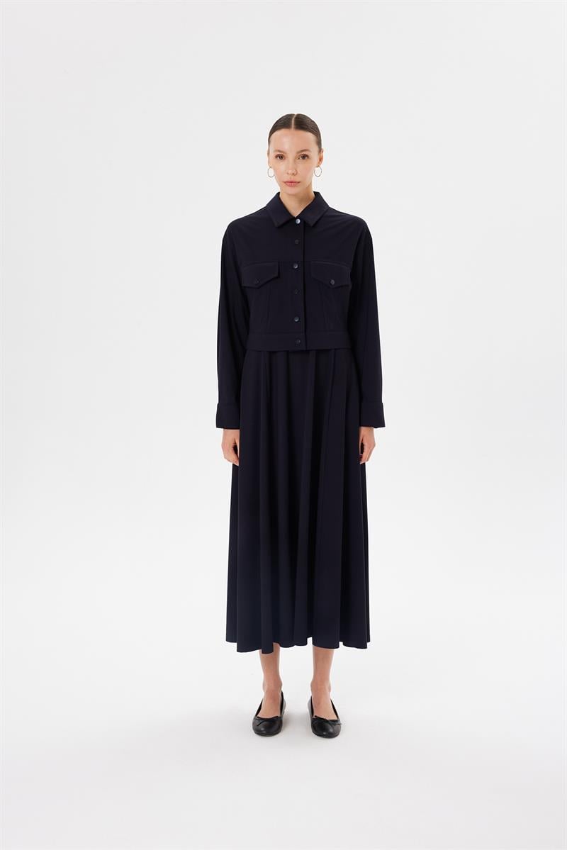 MODAL PENYE KISA CEKET LACİVERT