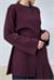 MONA VİSKON TRİKO HIRKA BORDO