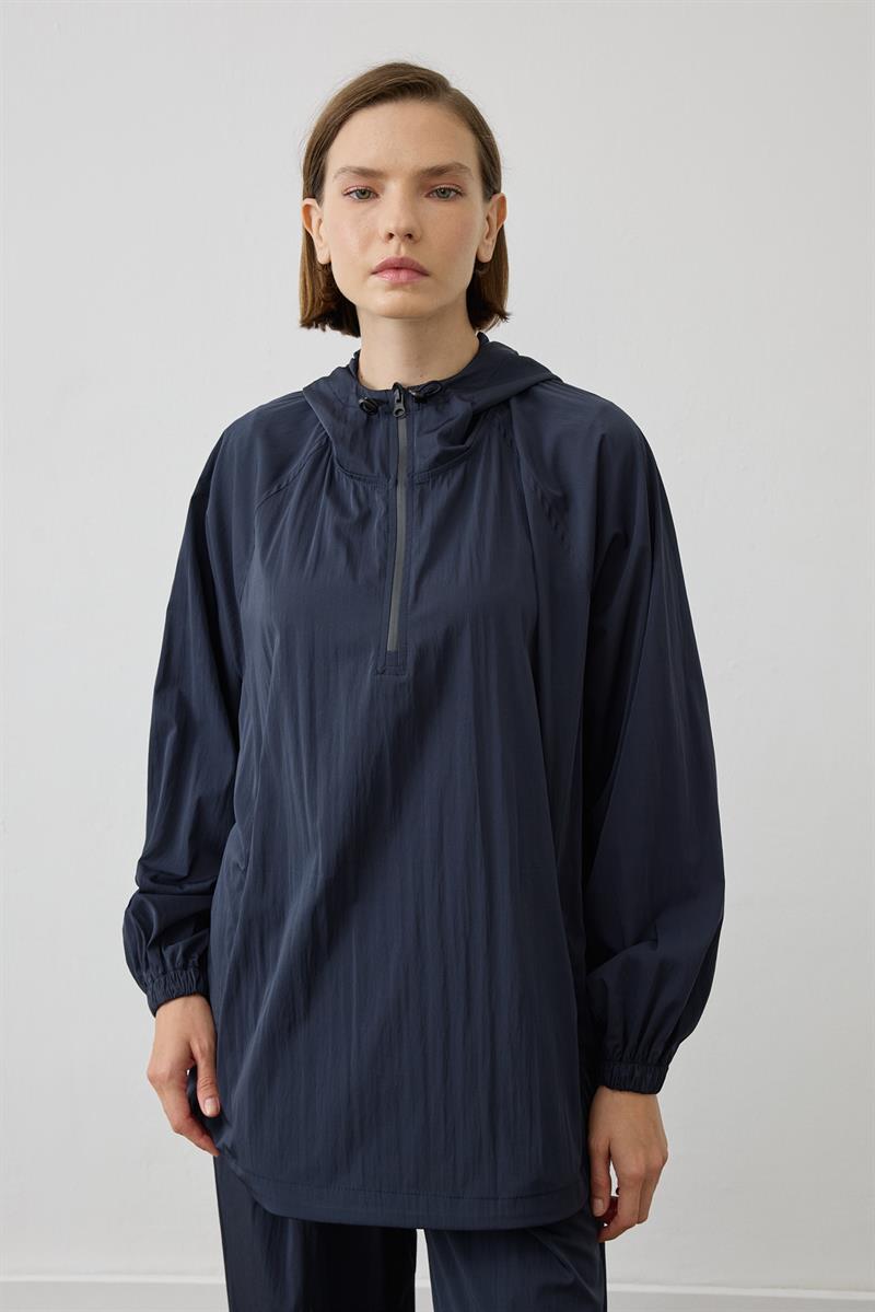 MOVE SPOR YAĞMURLUK SWEATSHİRT LACİVERT