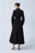 NAPOLİ NAKIŞLI KOTON ELBİSE SİYAH