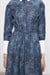 NAVY LYOCELL DESENLİ ELBİSE LACİVERT