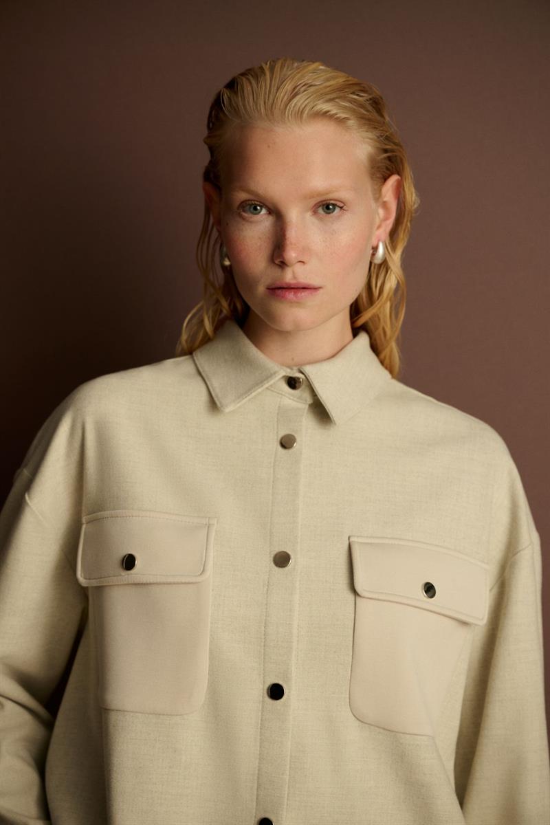 NEVA ÖRME DETAYLI PANTOLON TAKIM GRİ