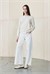 NORA SHAWL DETAILED VISCOSE KNITWEAR SWEATER VANILLA