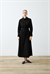 NOVA PAPER TOUCH POPLIN LOOSE FIT DRESS BLACK