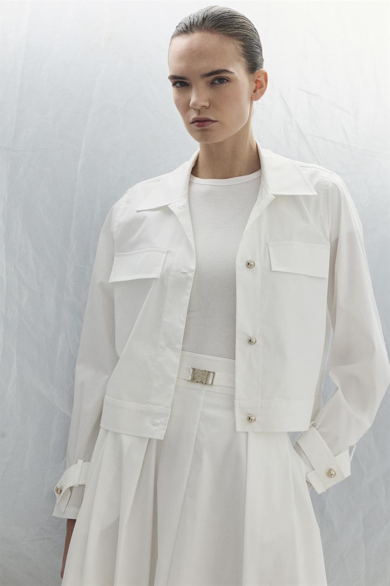 PARİS KOTON CEKET BEYAZ