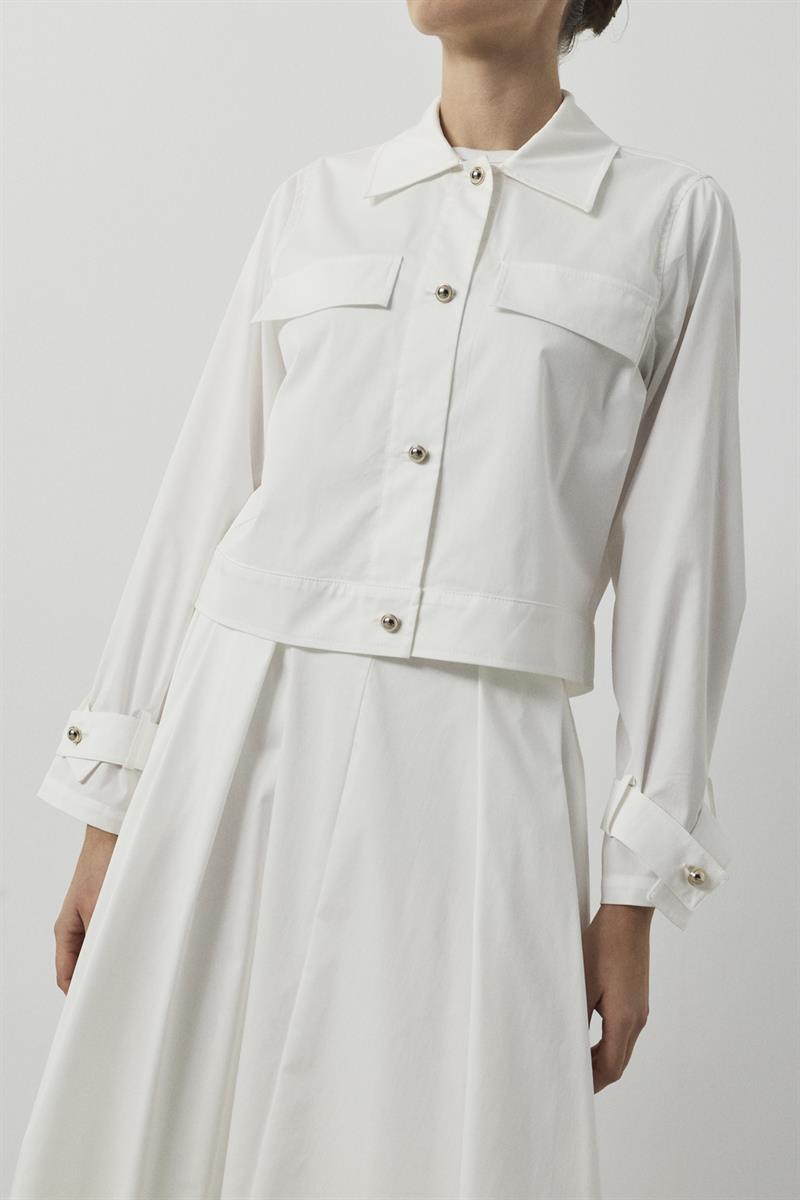 PARİS KOTON CEKET BEYAZ