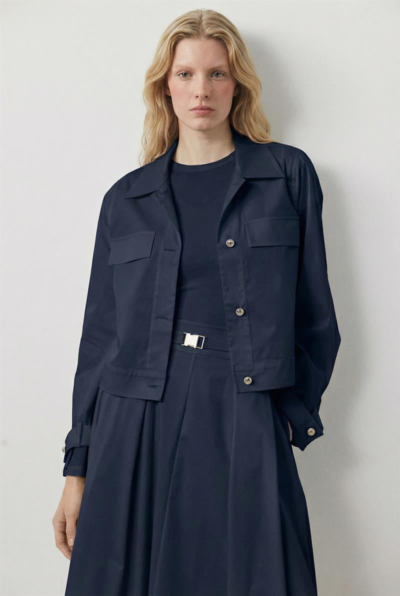 PARİS KOTON CEKET LACİVERT