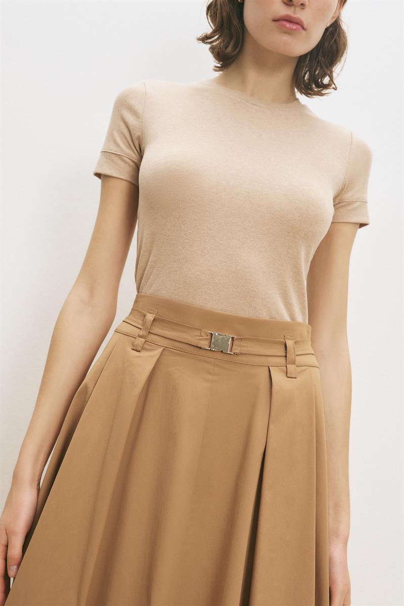PARİS KOTON ETEK CAMEL