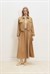 PARİS KOTON ETEK CEKET TAKIM CAMEL