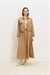 PARİS KOTON ETEK CEKET TAKIM CAMEL