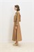 PARİS KOTON ETEK CEKET TAKIM CAMEL