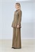 PEPLUM GABARDİN PANTOLON TAKIM HAKİ