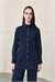 PEPLUM GABARDİN PANTOLON TAKIM LACİVERT