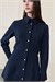 PEPLUM GABARDİN PANTOLON TAKIM LACİVERT