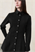 PEPLUM GABARDİN PANTOLON TAKIM SİYAH