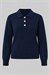 PERLA VISCOSE KNITWEAR SWEATER NAVY BLUE
