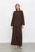 PERLY RAYON VİSKON PANTOLONLU TAKIM KAHVE