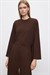 PERLY RAYON VİSKON PANTOLONLU TAKIM KAHVE