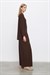 PERLY RAYON VİSKON PANTOLONLU TAKIM KAHVE