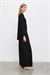 PEYLY RAYON VİSKON PANTOLONLU TAKIM SİYAH