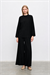 PEYLY RAYON VİSKON PANTOLONLU TAKIM SİYAH