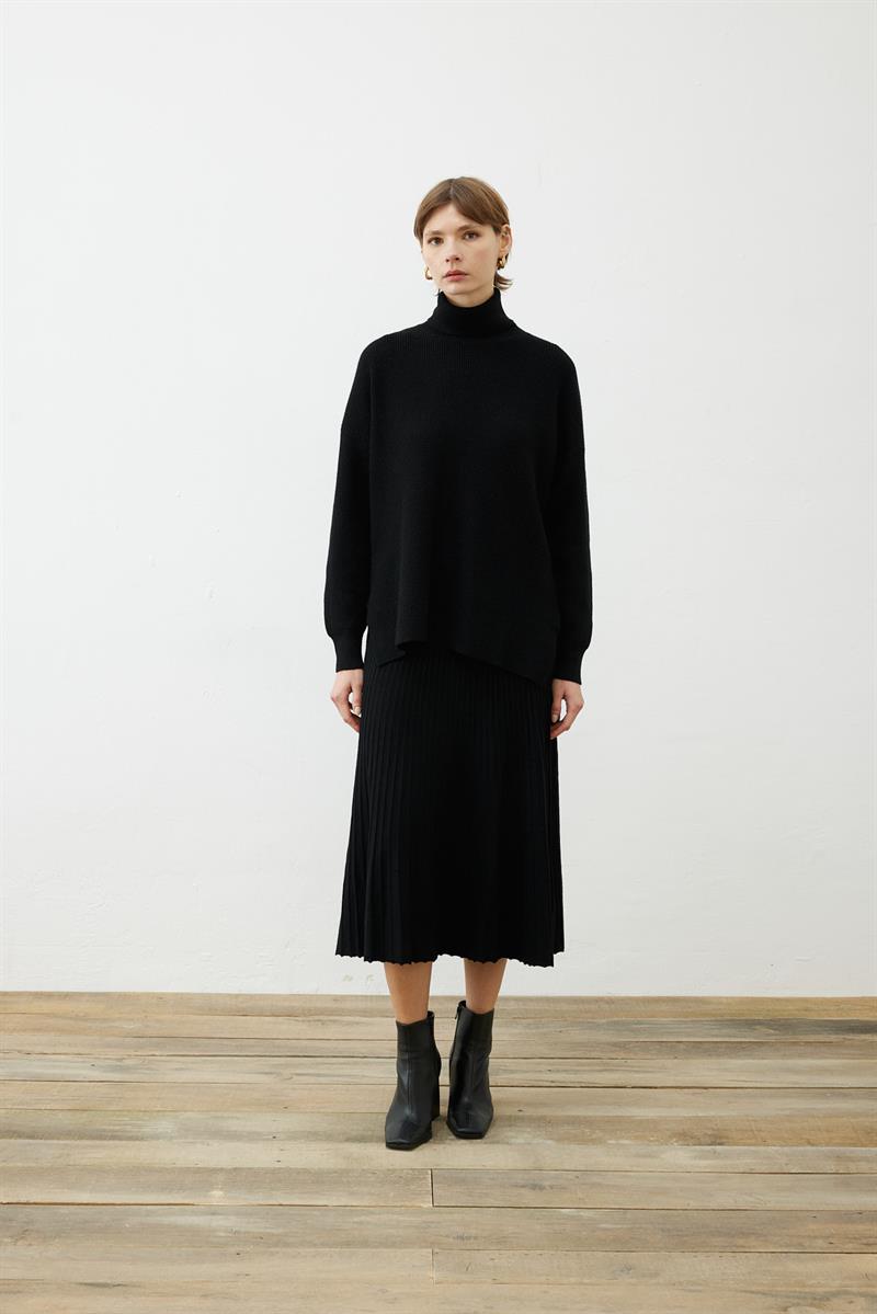 PREMIUM SELECTION ELLA TRİKO KAZAK SİYAH