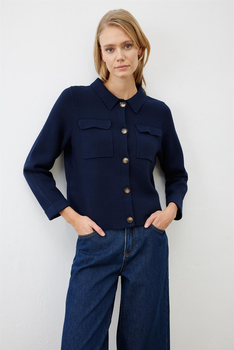 PREMIUM SELECTION RIVA TRİKO CEKET LACİVERT