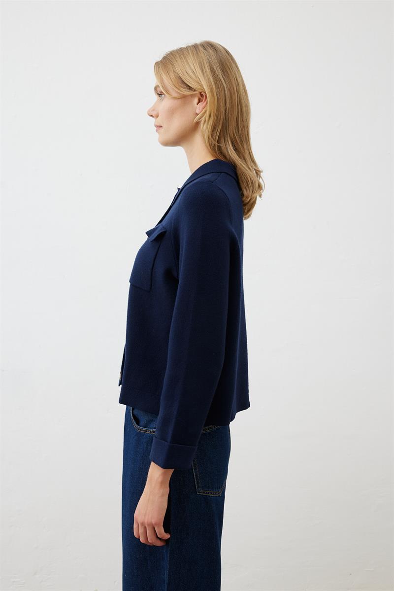 PREMIUM SELECTION RIVA TRİKO CEKET LACİVERT