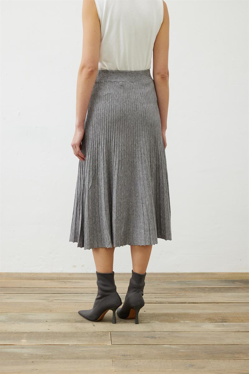 PREMIUM SELECTION TRİKO ETEK GRİ