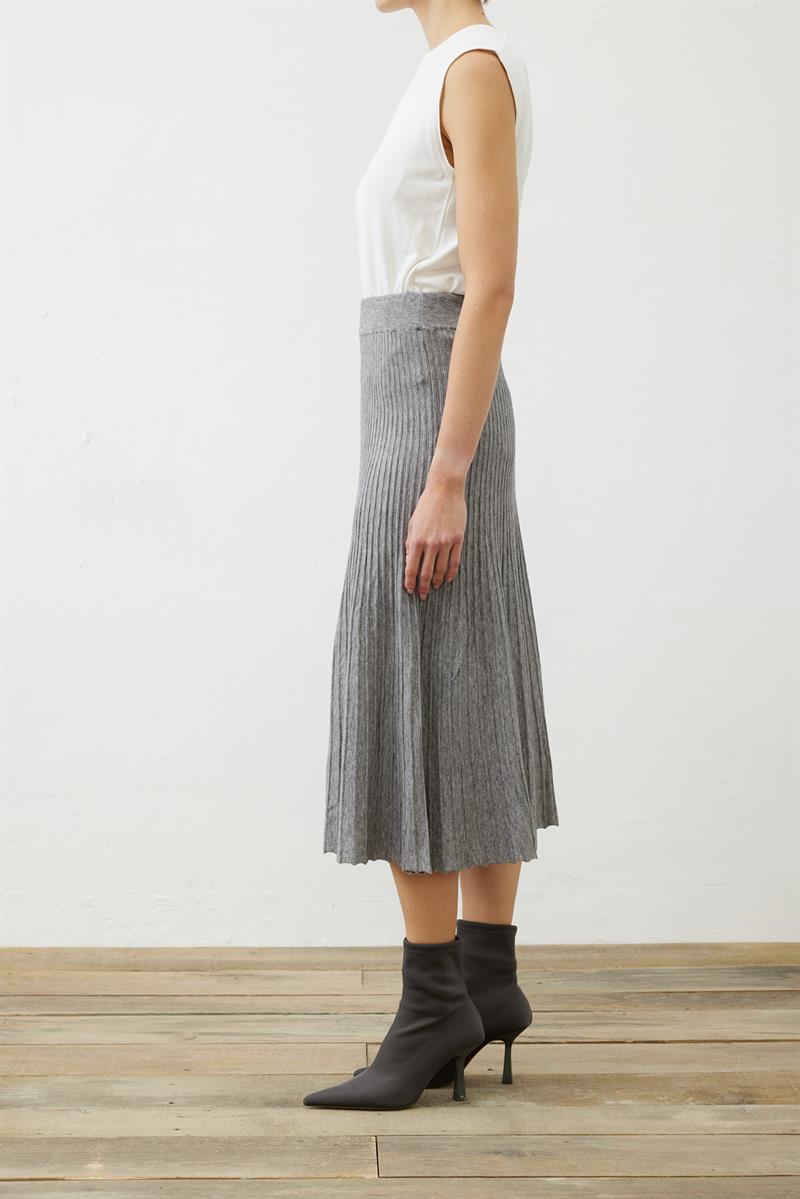 PREMIUM SELECTION TRİKO ETEK GRİ