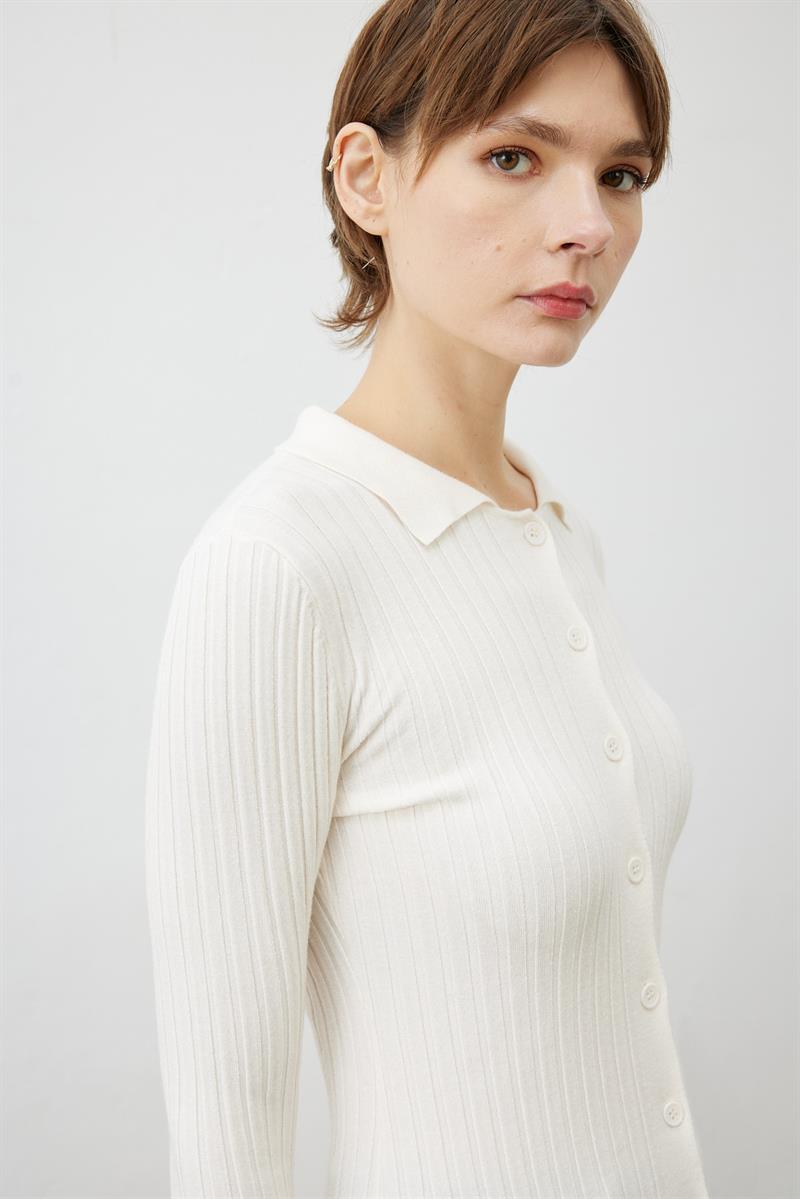 PREMIUM SELECTION YAKALI TRIKO HIRKA EKRU