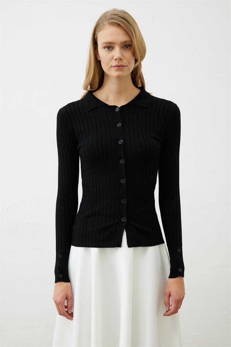 PREMIUM SELECTION YAKALI TRIKO HIRKA SİYAH