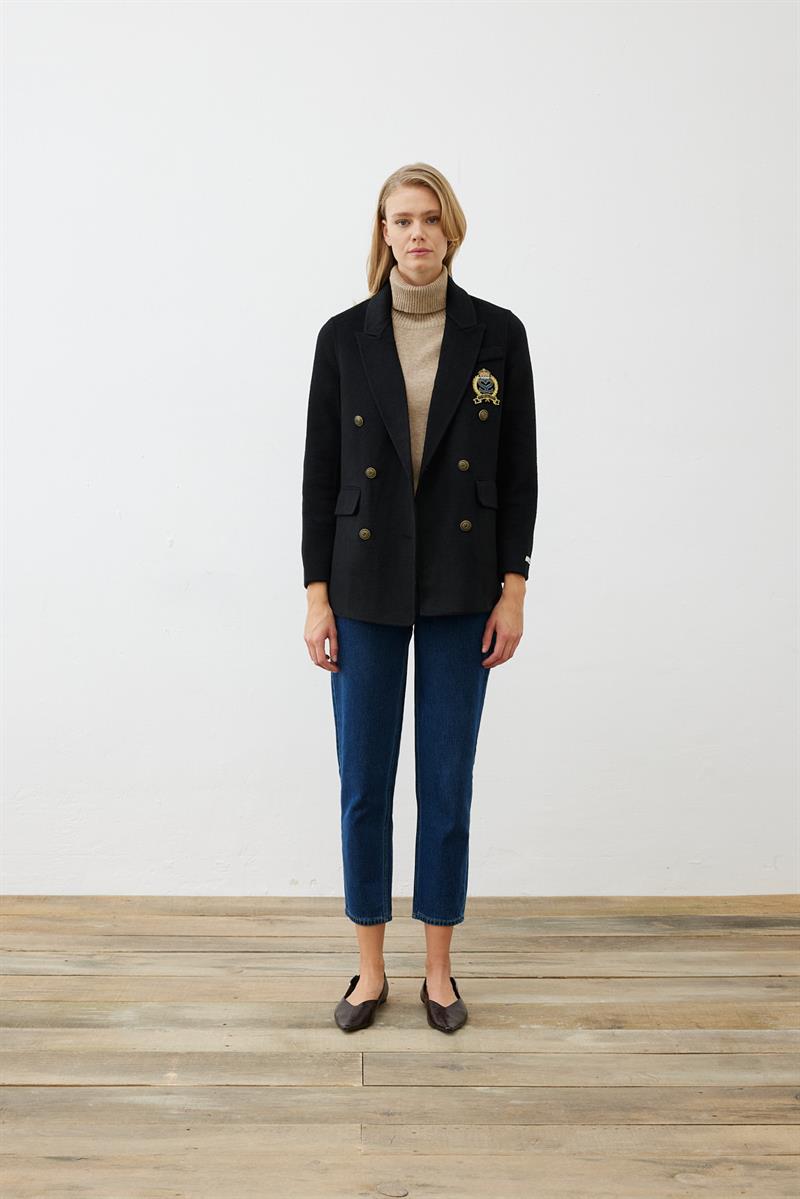 PREMIUM SELECTION YÜN KAŞMİR BLAZER CEKET SİYAH
