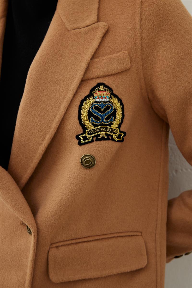 PREMIUM SELECTION YÜN KAŞMİR BLAZER CEKET CAMEL